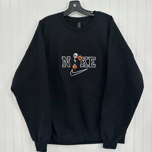 Nike Jack Skellington Embroidered Adult Unisex Crewneck Sweatshirt Halloween